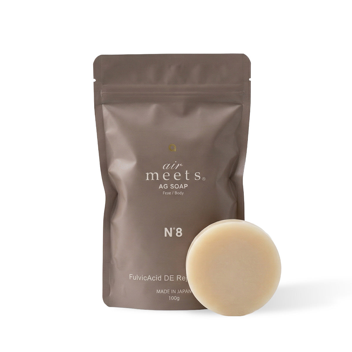 エアミーツ AGソープ No.8 (洗顔/全身用）高純度フルボ酸配合